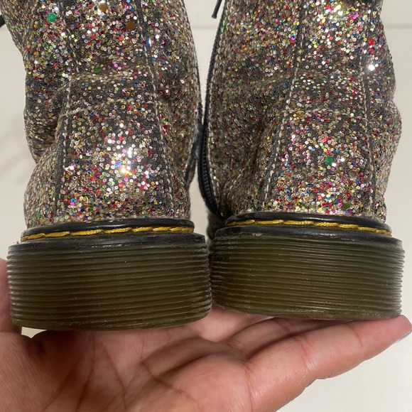 Dr. Martens 1460 Rainbow Glitter Boots - Picture 11 of 14
